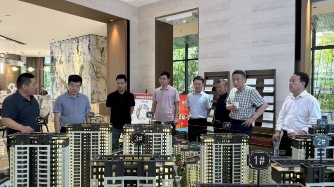 甘肅建投領導陳志亮一行調研無錫百酈華庭項目